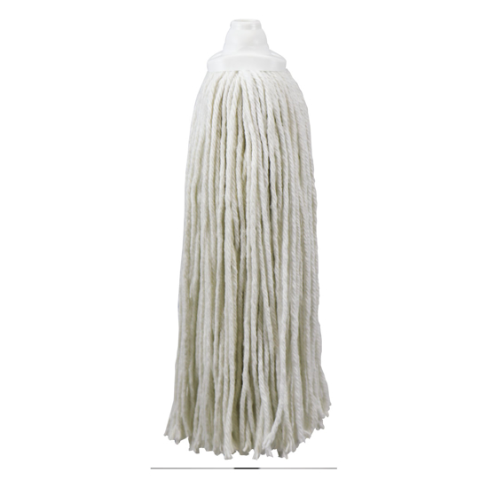 Picture of White, Antibacterial Threaded Mop - 18 oz.