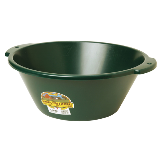 Picture of 18 Qt. Plastic Feed Pan - Green